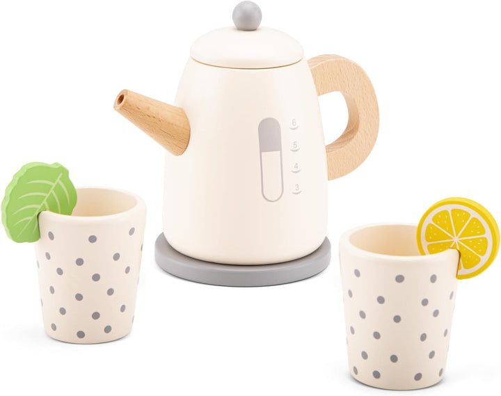 New Classic Toys Holzspielzeug-Wasserkocher-Set, Wasserkocher-Set