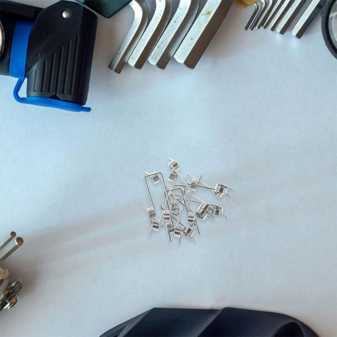 Toyvian 16 Stück Ersatz Torsionsfedern für Mülltonnen Torsionsfedern des Dosendeckels aus Edelstahl