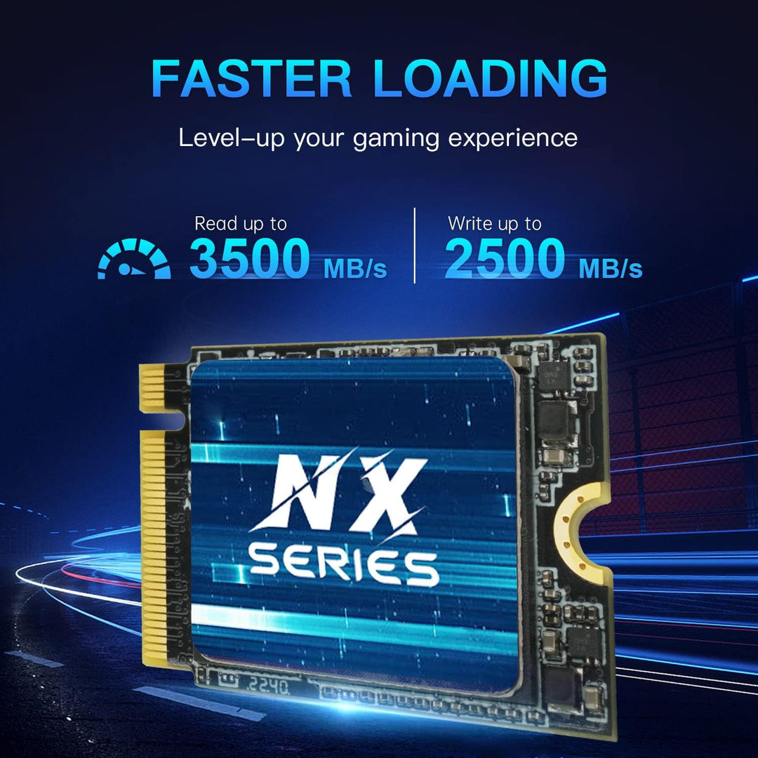 KingSpec 1TB M.2 2230 SSD, M2 NVMe SSD Gen3x4 - Lesegeschwindigkeit bis zu 3500MB/s, Interne PCIe3.0