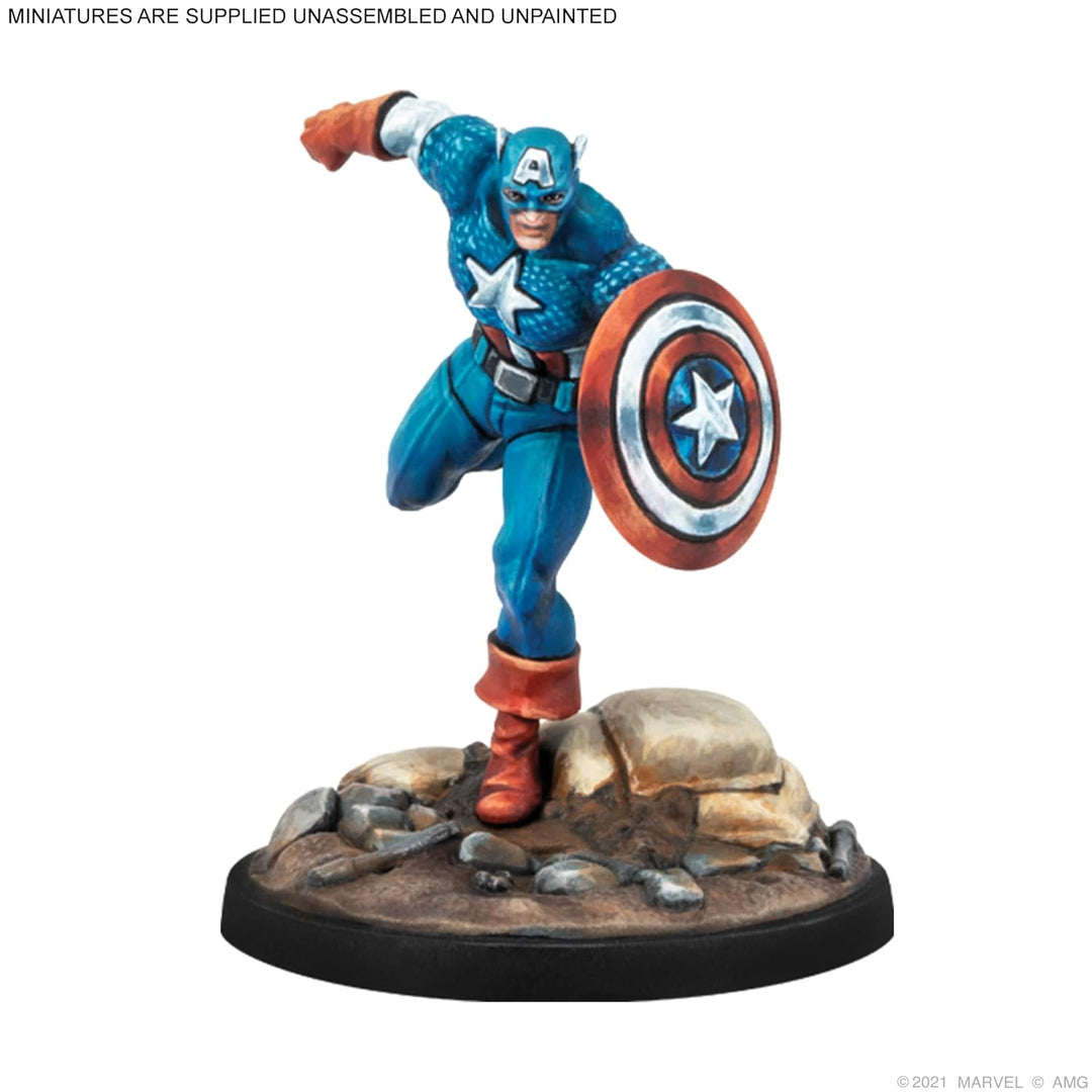 Marvel Crisis Protocol Captain America & The Original Human Torch