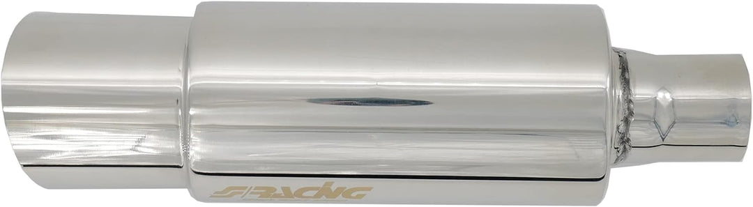 Simoni Racing ESR086 Exhaust Muffler Rounded, Inox