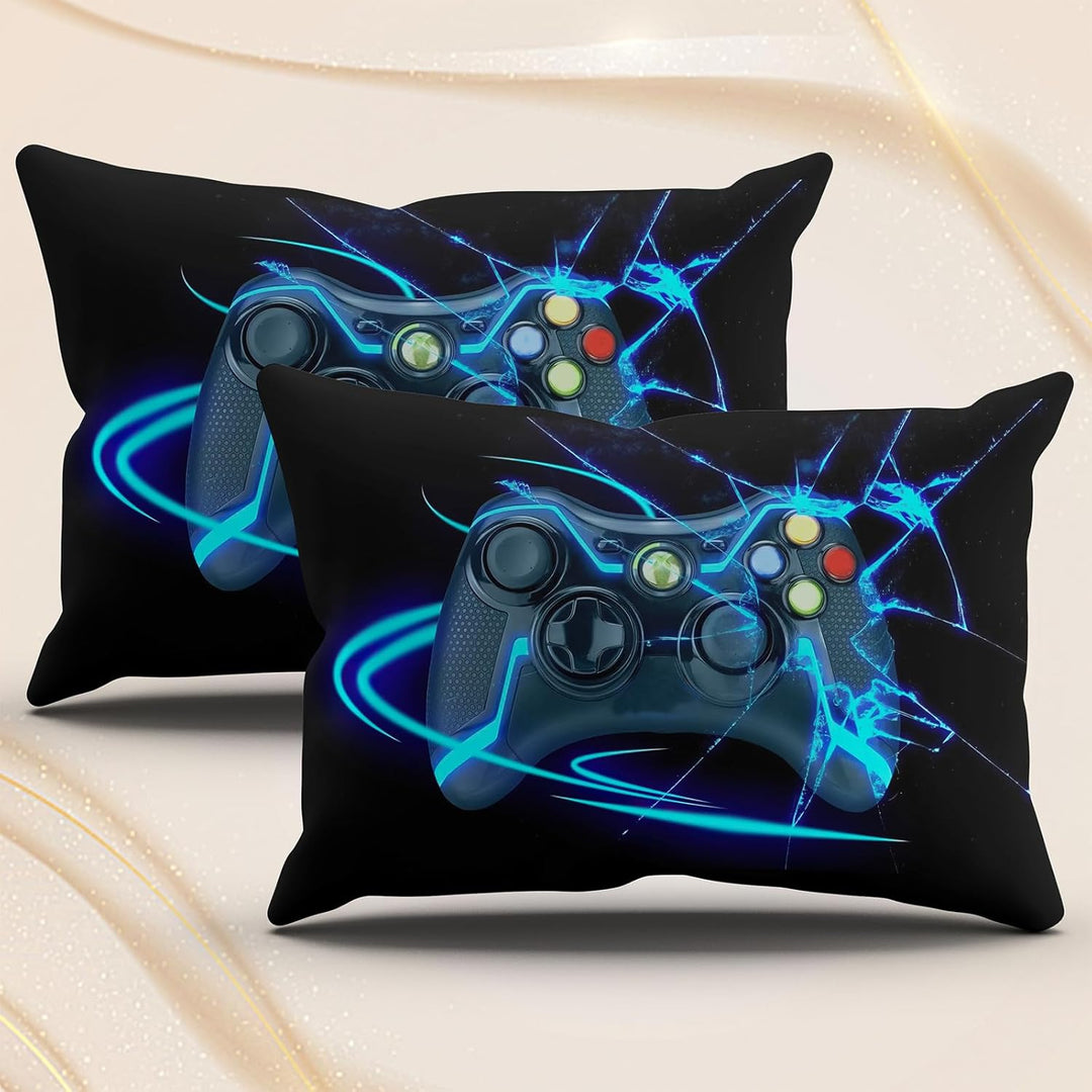 LLTTEER Gamepad Bettwäsche Set Jungen Gamer Bettbezug Set Jungen Gamepad Bettwäsche Set 3D Effekt Ga