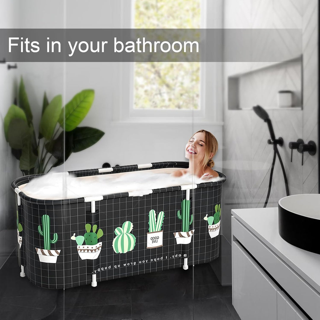 Sinbide Faltbare Badewanne Erwachsene faltbare Badewanne, installieren und tragbare abnehmbare Badew