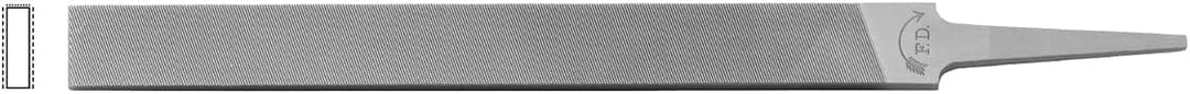 Dick 11122030 Präzisionsfeile Flach 21, 3 x 4, 8 mm Hieb 3 Mehrfarbig, Mehrfarbig
