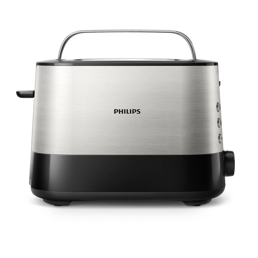 Philips Toaster – 2 Toastschlitze, 7 Stufen, Brötchenaufsatz, Auftaufunktion, Abschaltautomatik, Lif