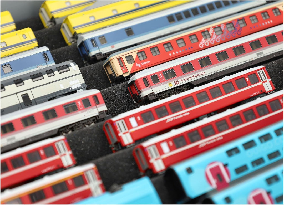 Feldherr Euro Box mit Zugliege für Modelleisenbahn - 10 Fächer für Spur N