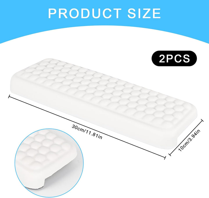 2 Stück L-Förmige Ergonomische Handgelenk Ellenbogenkissen, 30x10cm Memoryfoam Schreibtisch Handball