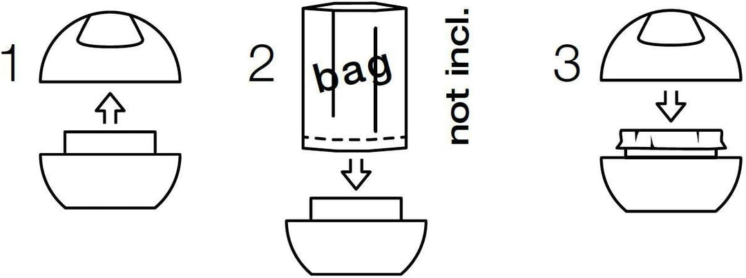 Spirella Kosmetikeimer 1 Liter Abfalleimer Schwingdeckeleimer Tischabfalleimer Bowl Petrol matt, Kun