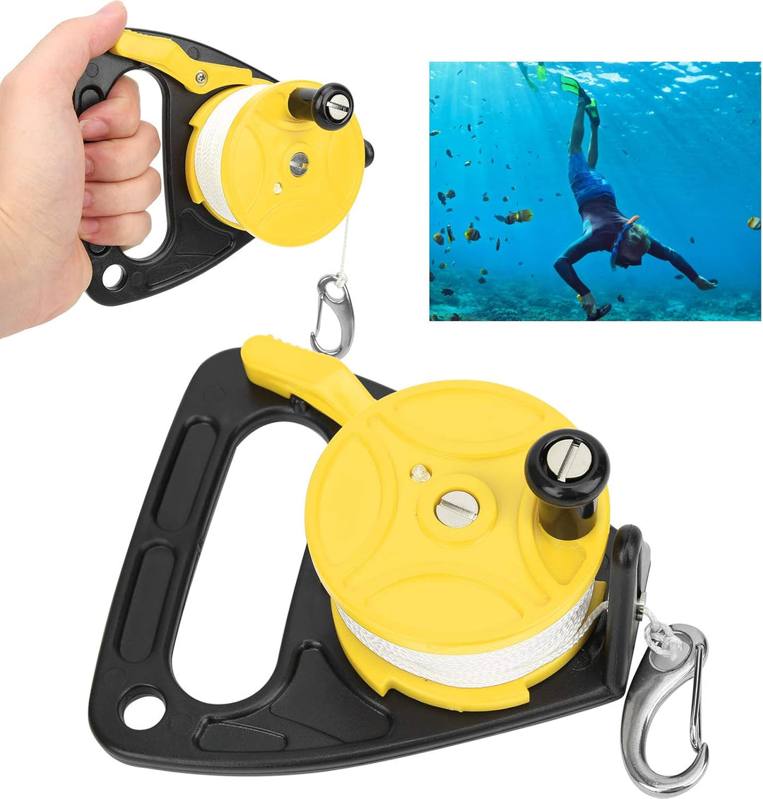 RiToEasysports 150ft Diving Reel Spool Finger Line mit Daumenstopper für Höhlen- und Wrackerkundung