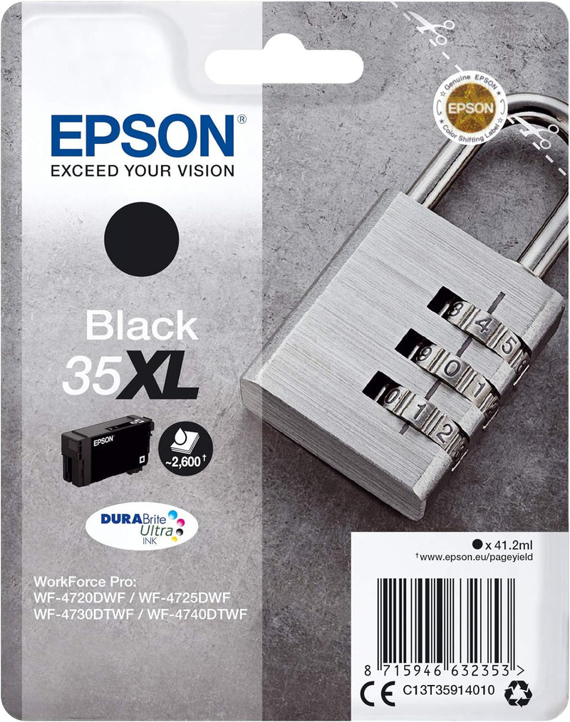 Epson Black 35xl, C13T35914020, Schwarz, Standard