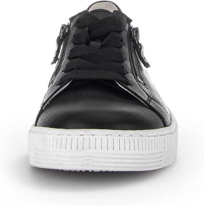 Gabor Damen Low-Top Sneaker, Frauen Halbschuhe,Wechselfussbett,Best Fitting 38.5 EU Schwarz 27, 38.5