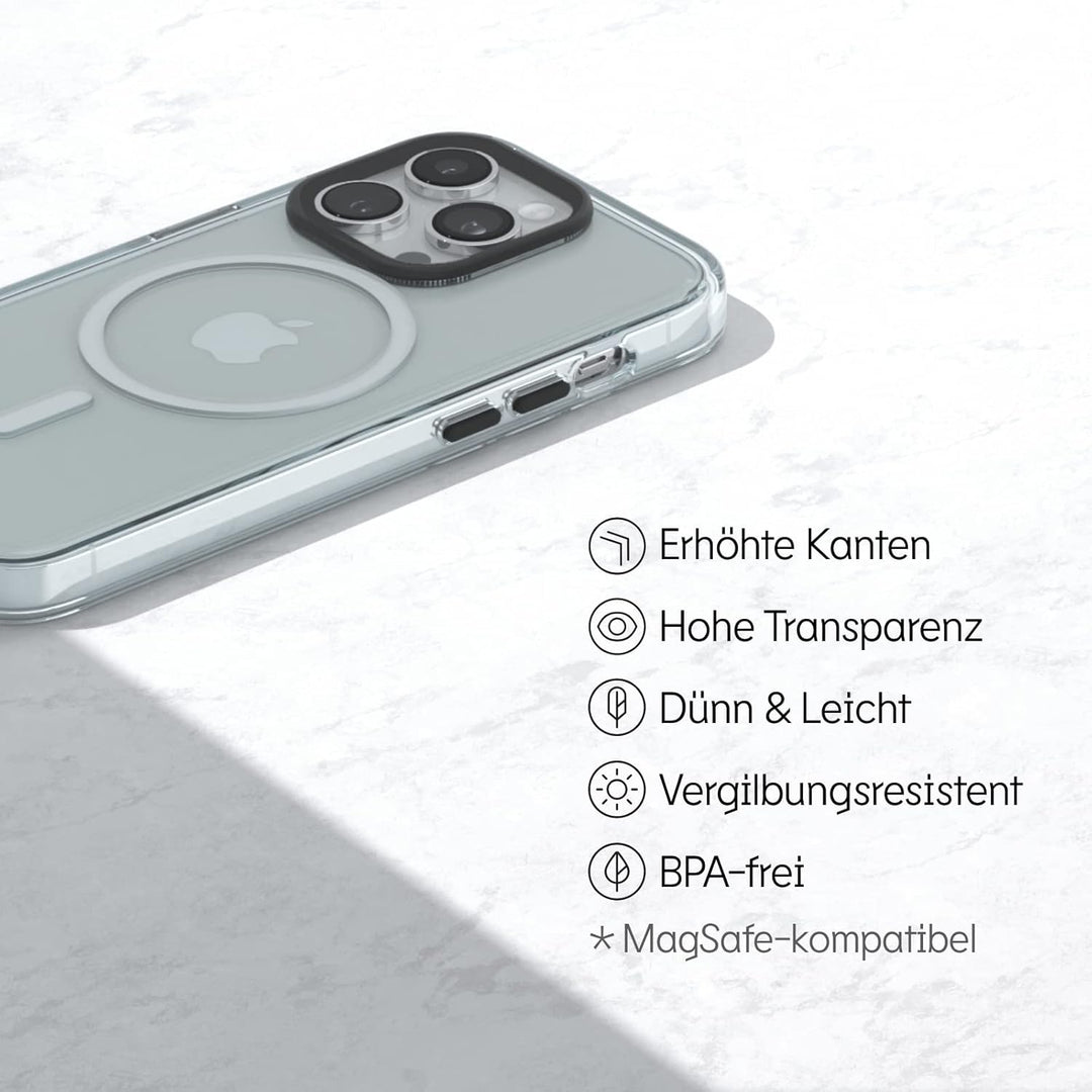 RhinoShield Clear Case kompatibel mit MagSafe für [iPhone 12 Pro Max]|Überragende Magnetstärke, Verg