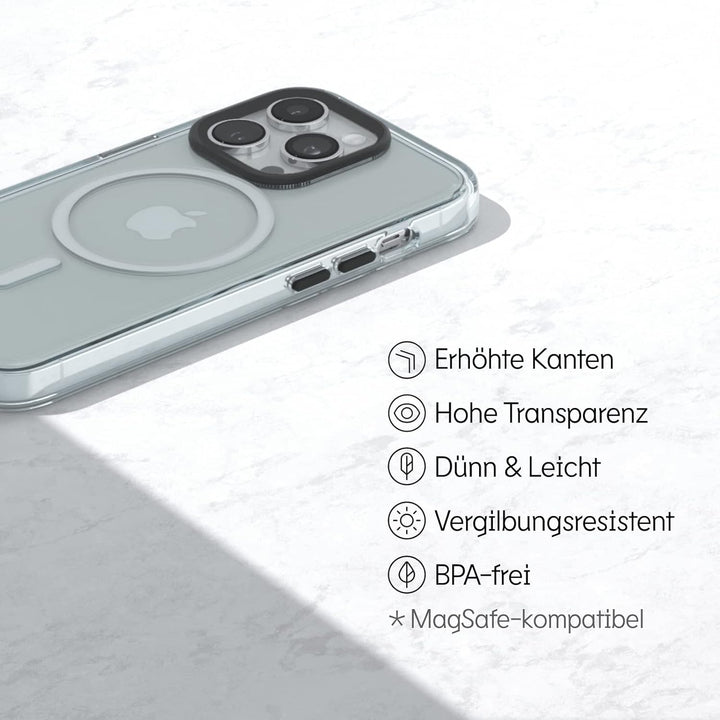 RhinoShield Clear Case kompatibel mit MagSafe für [iPhone 12 Pro Max]|Überragende Magnetstärke, Verg