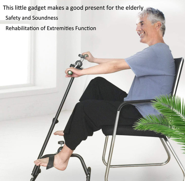 Pedal Exerciser Bike Hand Arm Leg and Knee Peddler Adjustable Fitness Equipment for Seniors, Elderly