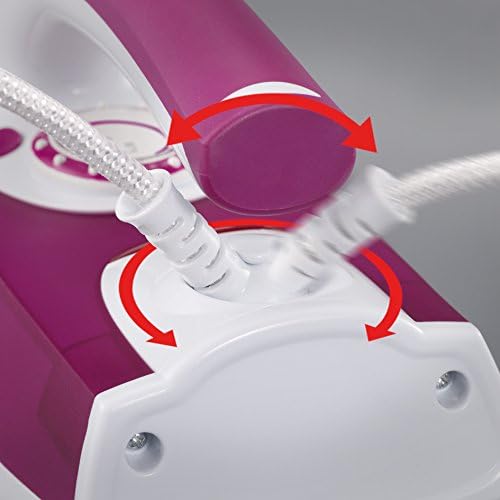 SEVERIN S73243 Dampfbügeleisen mit Keramiksohle, ca. 2.4 W, BA 3243, Weiss/Violett