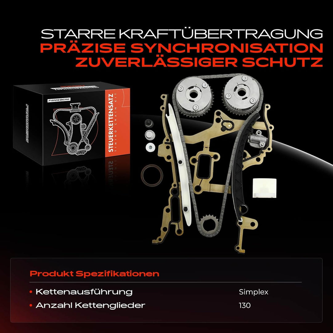 Steuerkettensatz für Aveo Adam Astra J Cascada Corsa D Insignia A Meriva B Mokka/Mokka X Zafira Tour