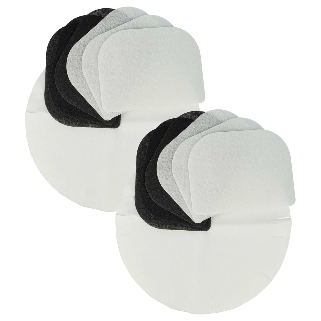 vhbw 12x Papierfilter, 6X Fettdunstfilter, 6X Aktivkohlefilter Ersatz für DeLonghi F8-F1000 für Frit