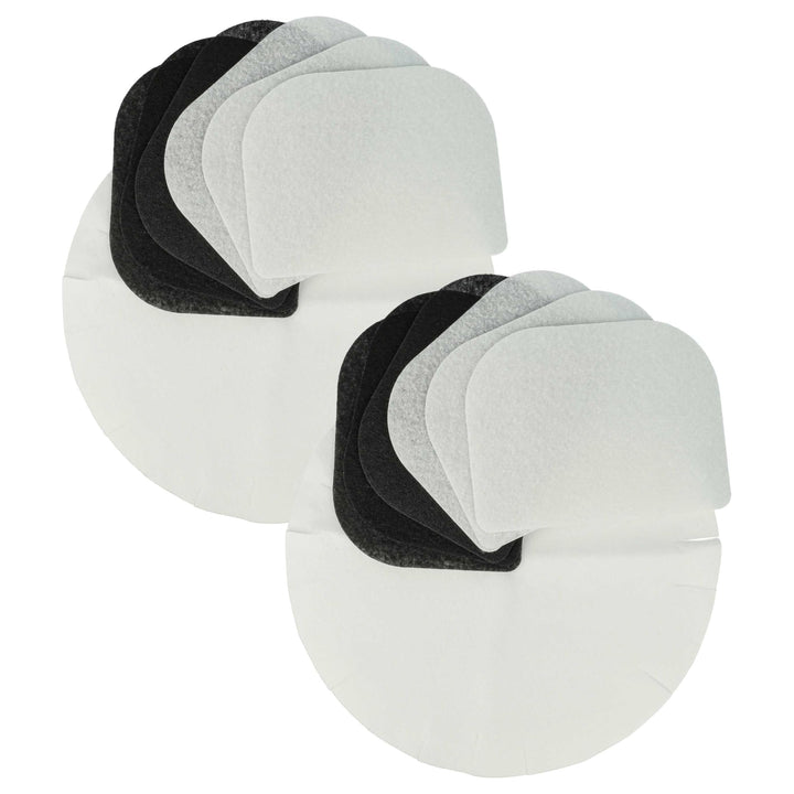 vhbw 12x Papierfilter, 6X Fettdunstfilter, 6X Aktivkohlefilter Ersatz für DeLonghi F8-F1000 für Frit