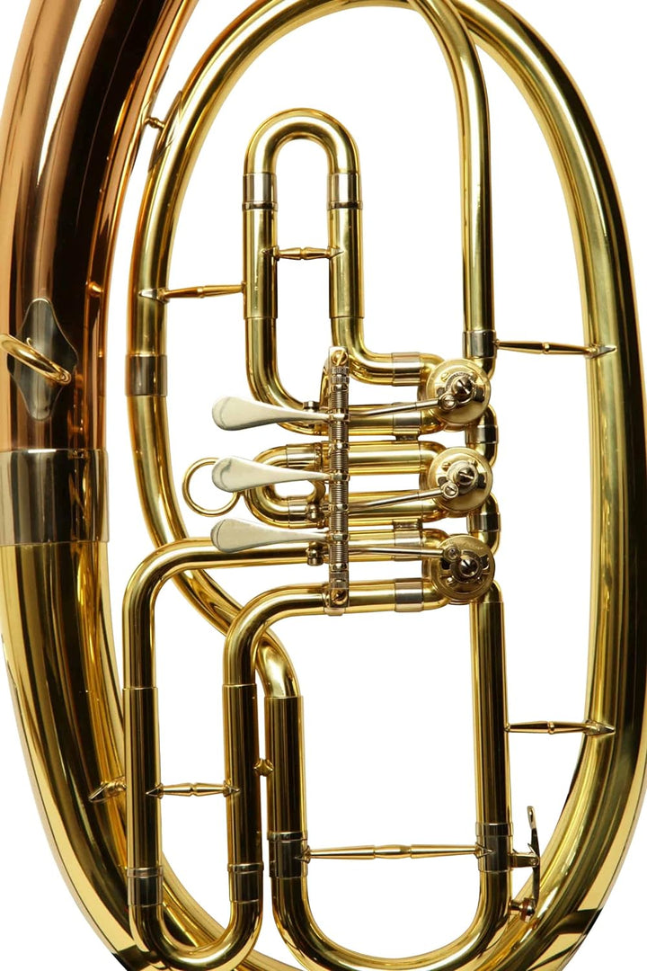 SYMPHONIE WESTERWALD® Tenorhorn/Tenor Horn in Goldmessing, Minibalgelenk, inkl. Luxus-Hartschalenkof
