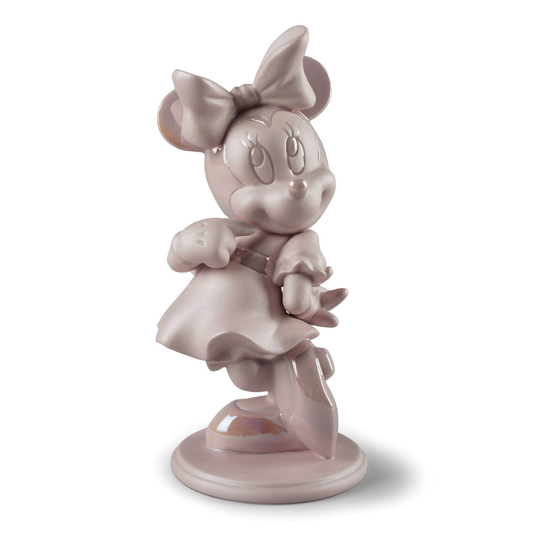 LLADRÓ Minnie Maus Figur - Rosa - Minnie (Disney) aus Porzellan