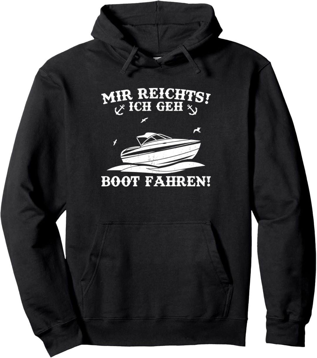 Kapitän Shirt Herren Boot Geschenk Nautik Motorboot Pullover Hoodie