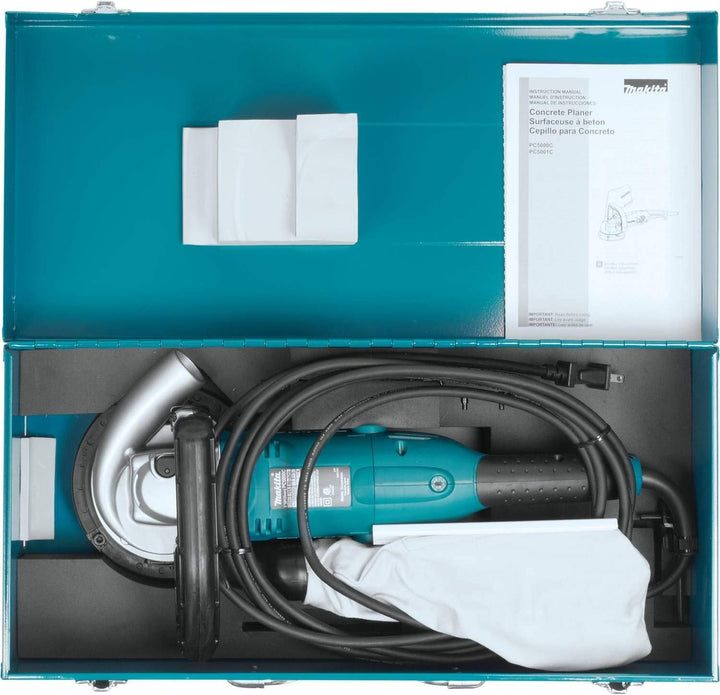 Makita PC5001C Betonschleifer 125 mm Ø, Schwarz, Blau Nur Werkzeug, Nur Werkzeug