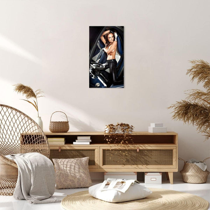 Bilder auf Leinwand Schönheit Körper Auto Modell Leinwandbild mit Rahmen 45x80cm Wandbilder Dekorati