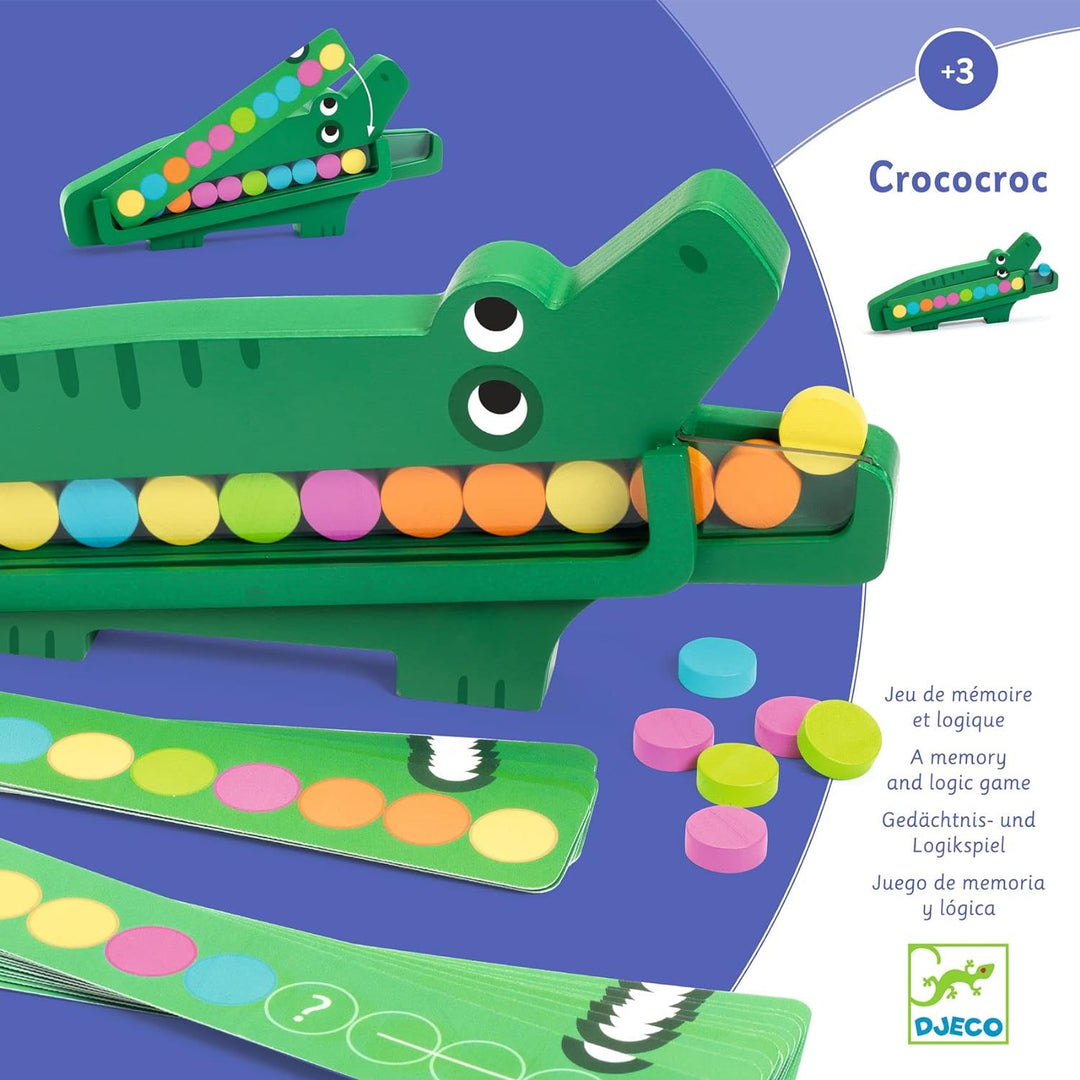 DJECO - Lernspiele Crococroc Geschicklichkeit, Mehrfarbig (31629)