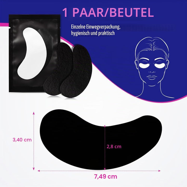 Lunamoon 100Paar Augenpads für Wimpernverlängerung Wimpern Pads UV-Schutz Wimpernverlängerung Pad Wi