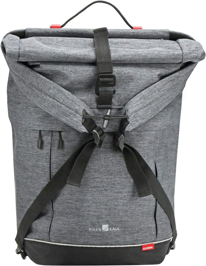 KlickFix 0278GR Freepack Switch Enkele Fietstas, Grey-Black, 18 Liter