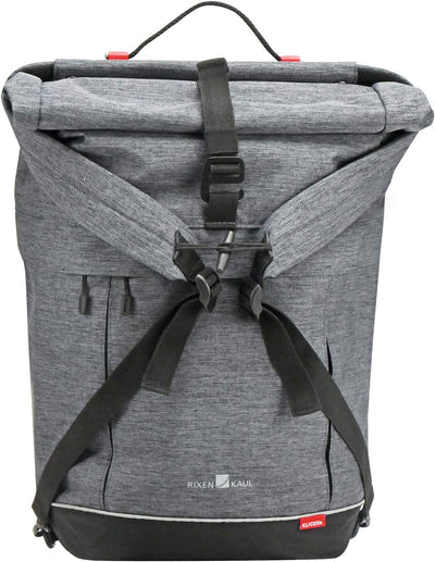 KlickFix 0278GR Freepack Switch Enkele Fietstas, Grey-Black, 18 Liter