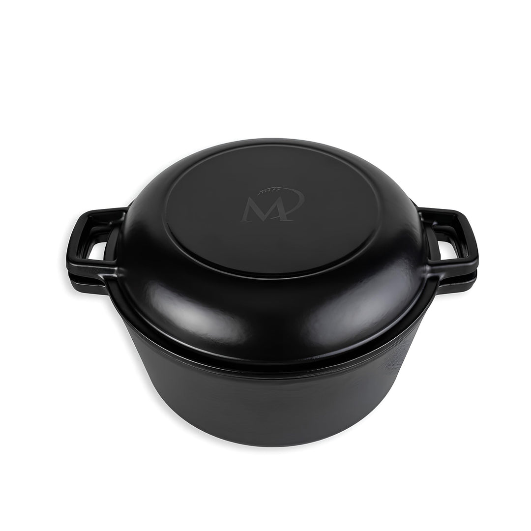 Marcel Paa Gusseisentopf 26,5 cm – Emaillierter Brotbacktopf 4,8 L für Brote bis 1 kg – mit Deckel &amp;