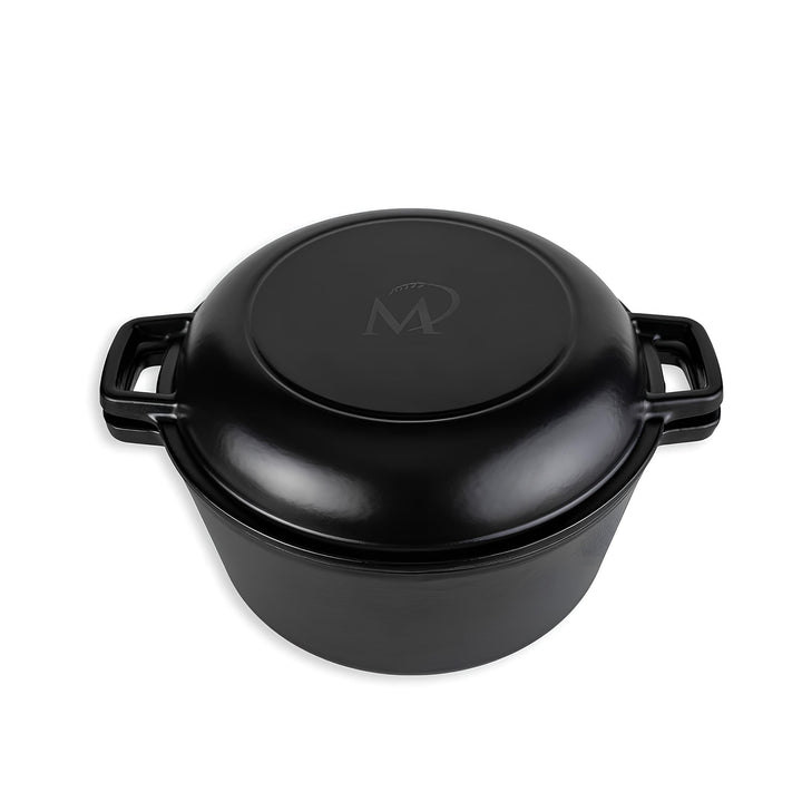 Marcel Paa Gusseisentopf 26,5 cm – Emaillierter Brotbacktopf 4,8 L für Brote bis 1 kg – mit Deckel &amp;