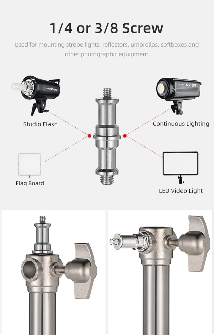 AMBITFUL 280cm 9FT Studio Lighting Photo Studio Stainless Steel Light Stand for HTC Vive VR, Video,