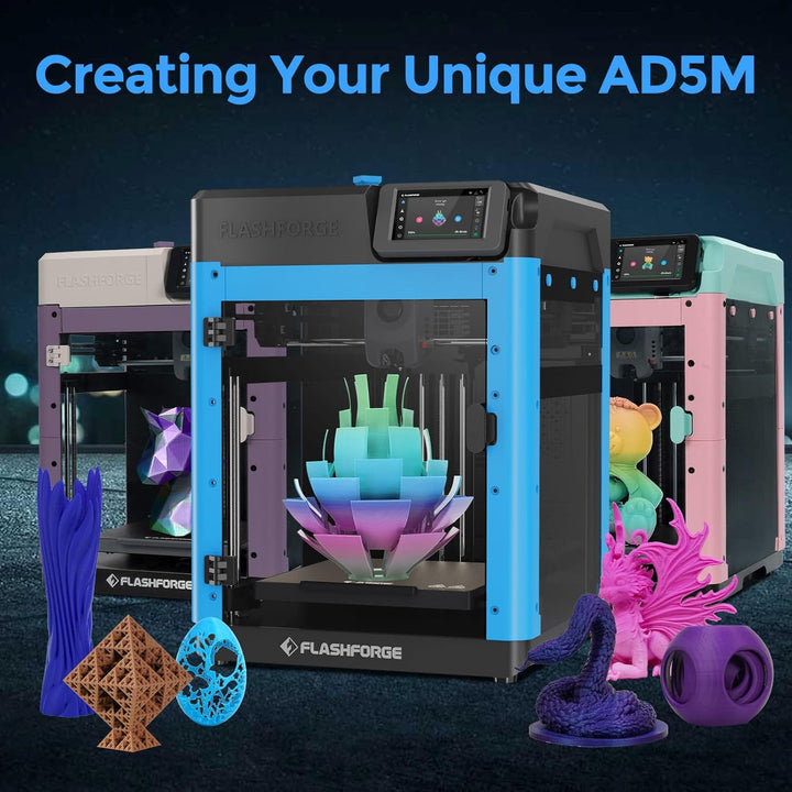 FLASHFORGE Adventurer 5M 3D-Drucker,600mm/s Hochgeschwindigkeitsdruck,12X Schneller mit automatische