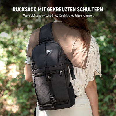 Neewer Profi Kameratasche Schlaufen Rucksack für DSLR Kameras und Objektiv Stativ Weiteres Zubehör D