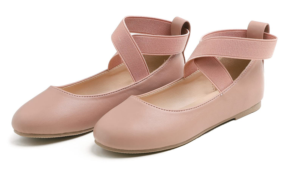 Feversole Girls Cute Belt Dress, Mädchen süsses Kleid Mary Jane Schuhe weiche Party Urlaub Ballerina