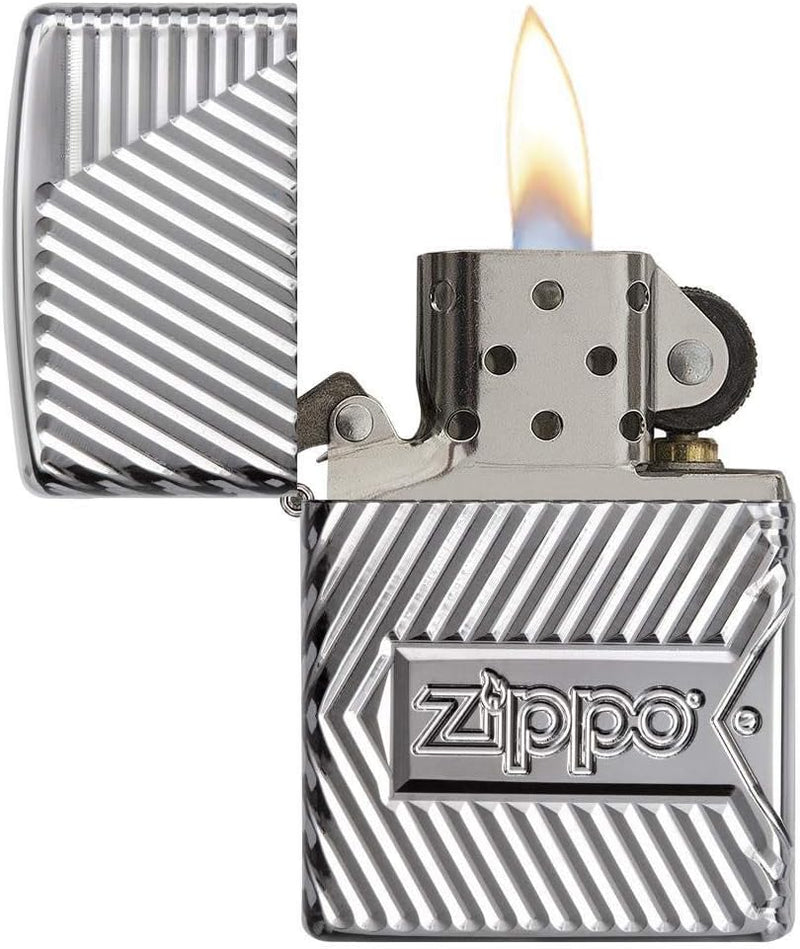 Zippo Bolts Design - 29672 - Choice Collection 2018-60004306 - Suggested Retail: Euro 139,95 Silber