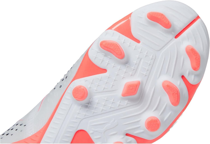 PUMA Unisex Kinder Future Match Fg/Ag JrFussballschuh 28 EU Puma White Puma Black Fire Orchid, 28 EU
