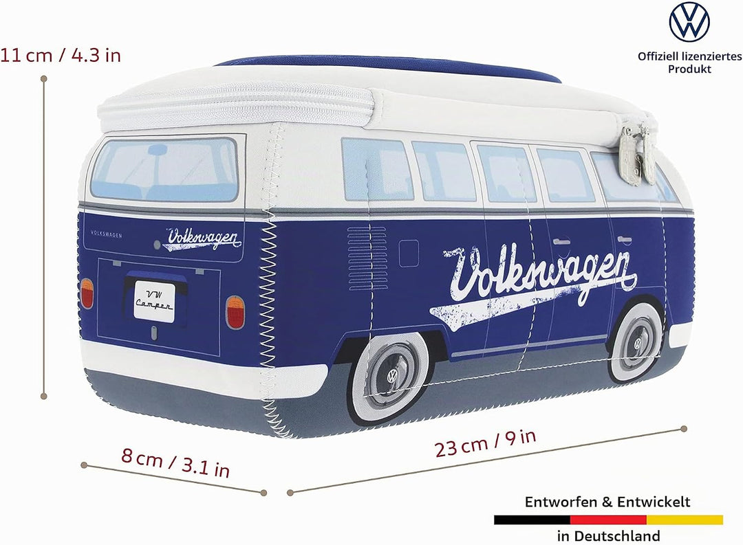 BRISA VW Collection - T1 Bulli Bus Kulturbeutel Kosmetiktasche | Volkswagen Universaltasche Waschbeu