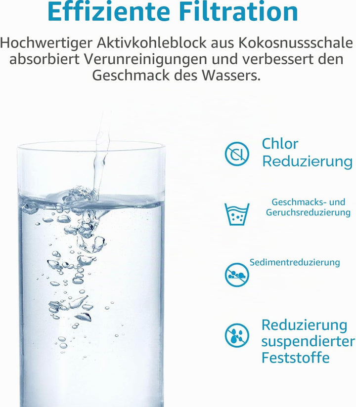 3 x AQUACREST 257760 Kühlschrank Wasserfilter, Kompatibel mit CNRAH-257760 125950 NR-B53V1 NR-B53V1-