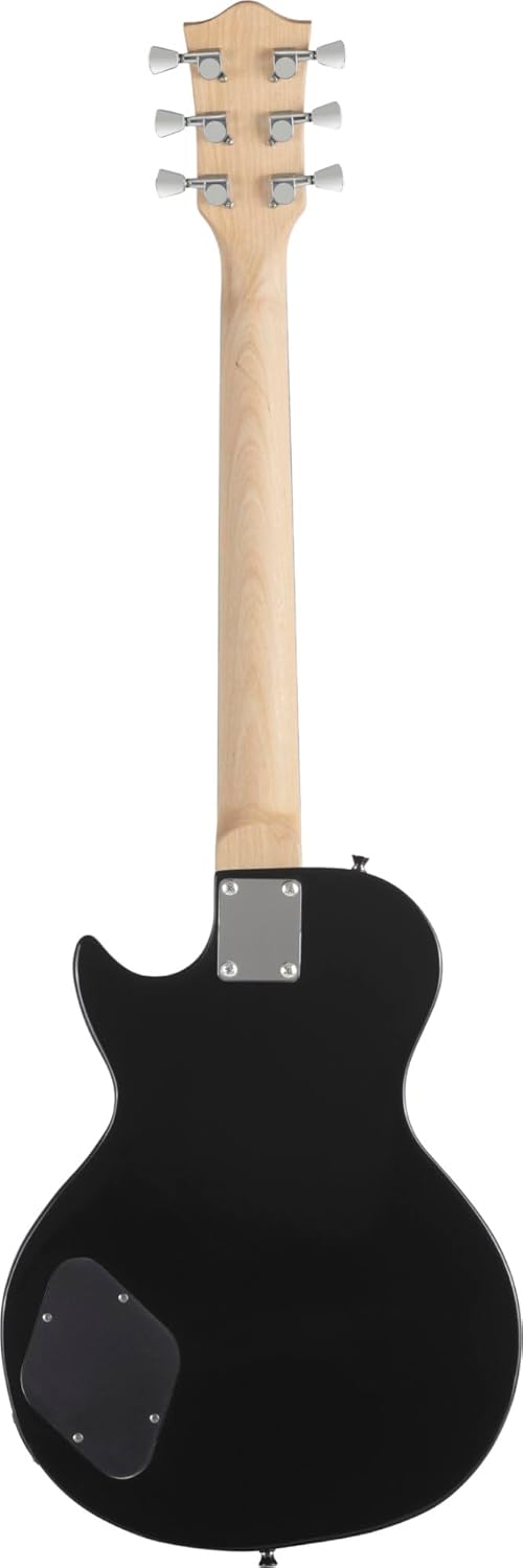 Rocktile LP-100 BL E-Gitarre (Korpus: Linde, Palisander Griffbrett, Finish: Schwarz High Gloss) Schw