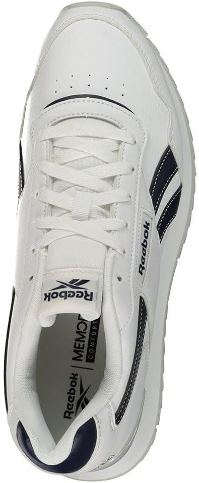 Reebok Unisex Glide Ripple Clip Sneaker 37.5 EU Ftwr White Pure Grey 2 Vector Navy, 37.5 EU Ftwr Whi