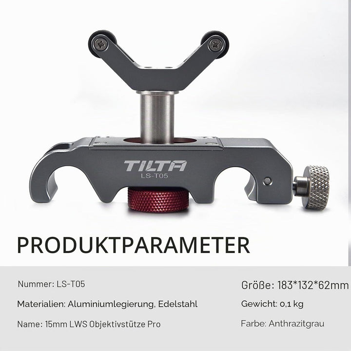 Tilta 15 mm LWS Stab Objektivhalterung Professionelle leichte Halterungen für jedes 15-mm-LWS-Stabsy