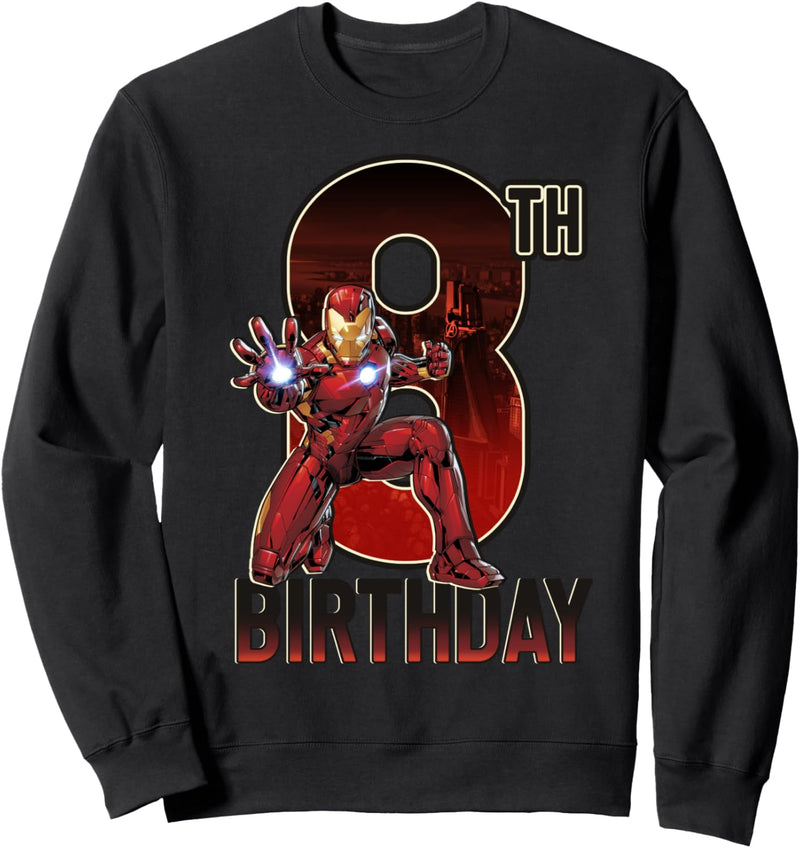 Marvel Iron Man 8th Birthday Action Pose Sweatshirt