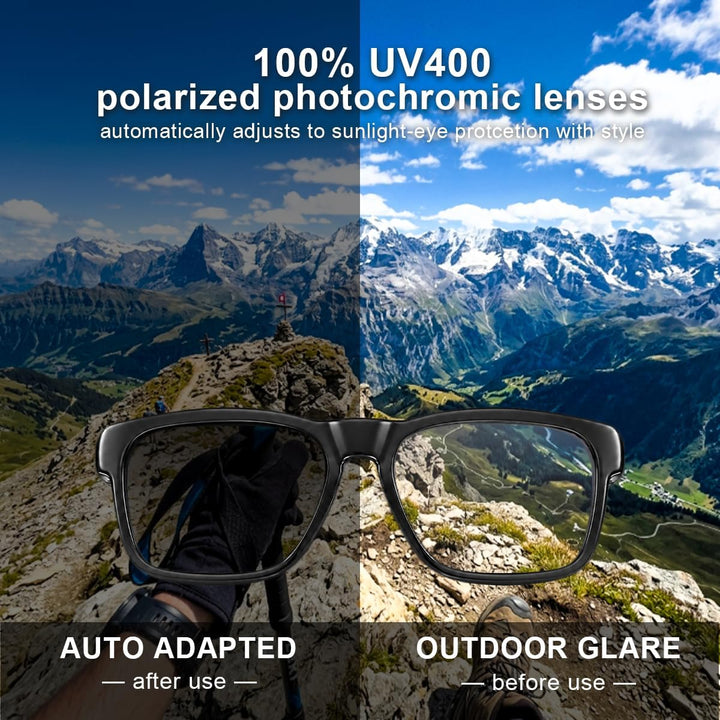 OhO sunshine Bluetooth Audio Sunglasses, Lightweight Open Ear Sport Glasses, 10H Playtime, UV400 ANS