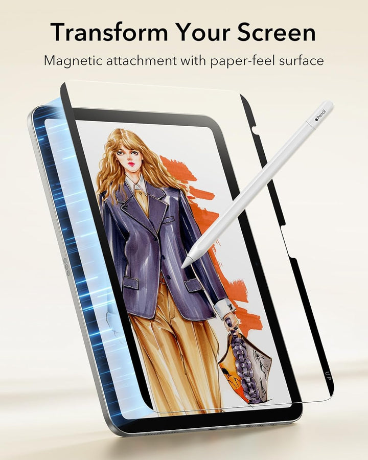 ESR Paper-Feel Magnet Schutzfolie Kompatibel mit iPad 10 Generation (2022), Papiergefühltes Schreibe