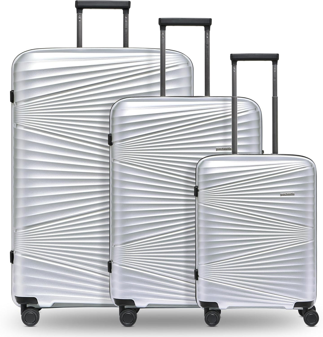 Pactastic Collection 02 Ultra leicht Hartschalen Koffer-Set 3-teilig | Robustes Polypropylen Materia