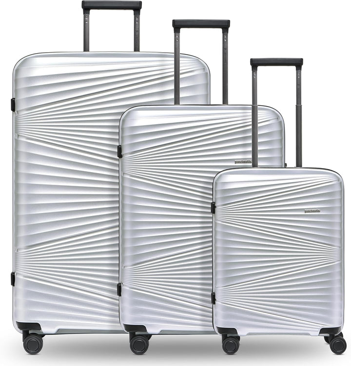 Pactastic Collection 02 Ultra leicht Hartschalen Koffer-Set 3-teilig | Robustes Polypropylen Materia