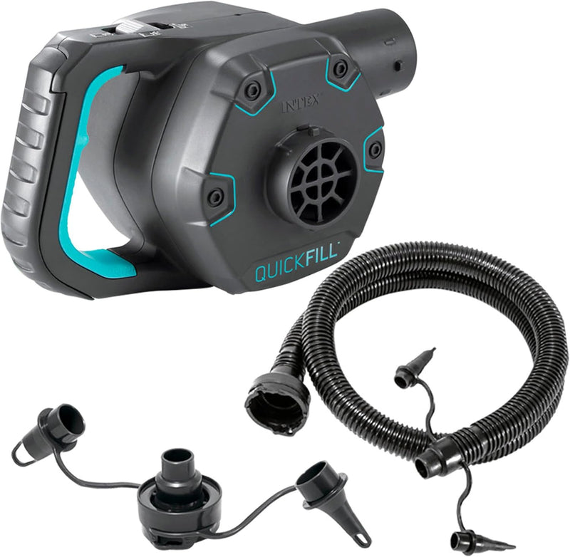 Intex 230 Volt Quick-Fill Ac Electric Pump, 66644, Schwarz Single, Single